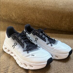 On Cloudnova Women's White/Black Running Sneakers